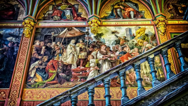 Fototapeta granatowa jako inspiracja dla lokalnych zespołów artystycznych